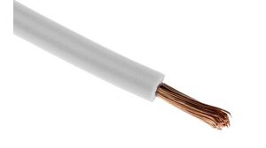 Stranded Wire PVC 1mm² Annealed Copper White H05V-K 100m